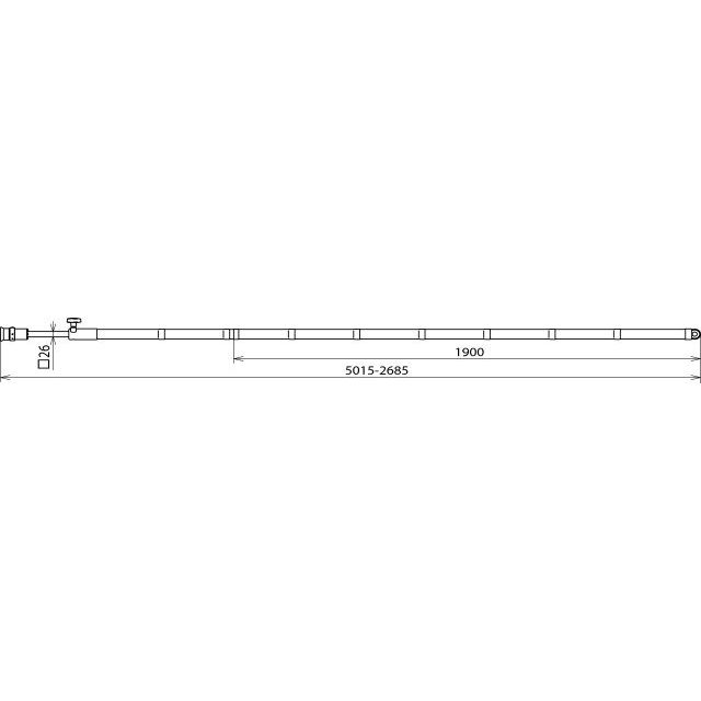DEHN - Betätigungsstange Teleskop-Erdungsstange ESTC SQL RW 5000 L2670, 5000mm