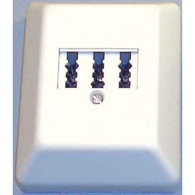 E+P Elektrik - Fernmeldeanschlussdose TAE-Anschlussdose T 134 3fach AP
