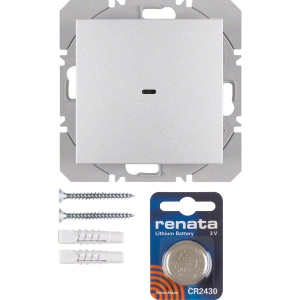 Berker - Bussystem-Hand-/Wandsender KNX-Funk Wandsender 1fach 85655283 alu matt