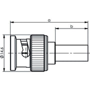 Telegärtner - Koax-Steckverbinder BNC-Kabelstecker 100023444 Crimp G27(9248Beld.) − 5 Stück