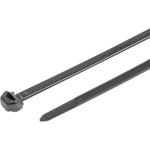 HellermannTyton - Kabelbinder S50ROS-PP-BK (100) 200x4,9 anti slip sw − 100 Stück