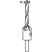 Bosch - Bohrer Holzspiralbohrer mit 2608596393 90°-Senker 6 mm 16
