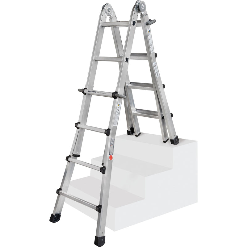 ILLER-LEITER - Sprossenleiter Teleskopleiter 64204 Levelmaster 4x4 St