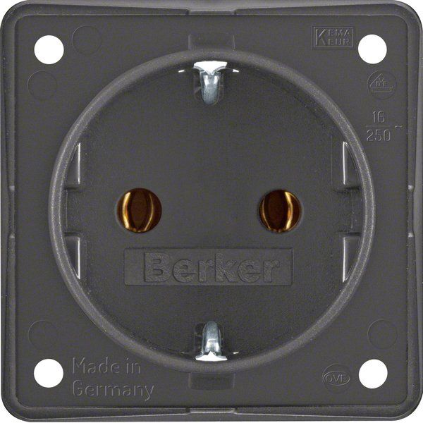 Berker - Steckdose Schuko-Steckd.anth 947782505 m.Steckklemmen