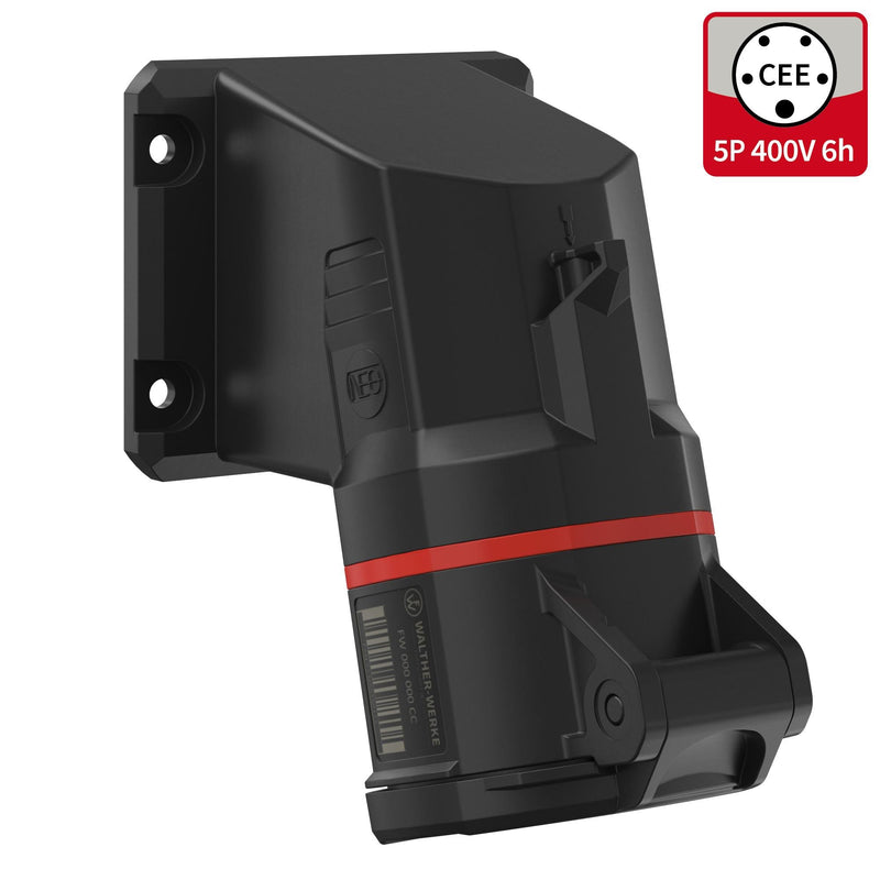 Walther Werke - CEE-Anbausteckdose (IEC 60309) CEE NEO Anbaudose FW513506CC 16A 5P 6h IP54 − 10 Stück
