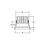 Brumberg Leuchten - Downlight/Strahler/Flutlicht LED-Einbauleuchte 500mA 12270174