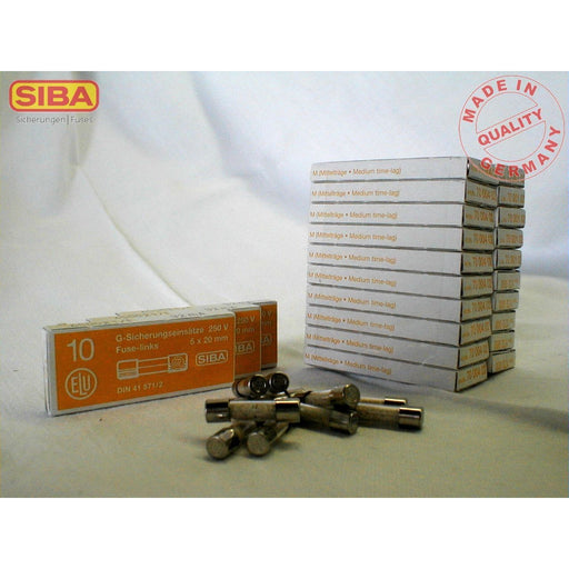 Siba - Zylindrische Sicherung G-Sicherung M 4A 172100 5x20 ungenormt − 100 Stück