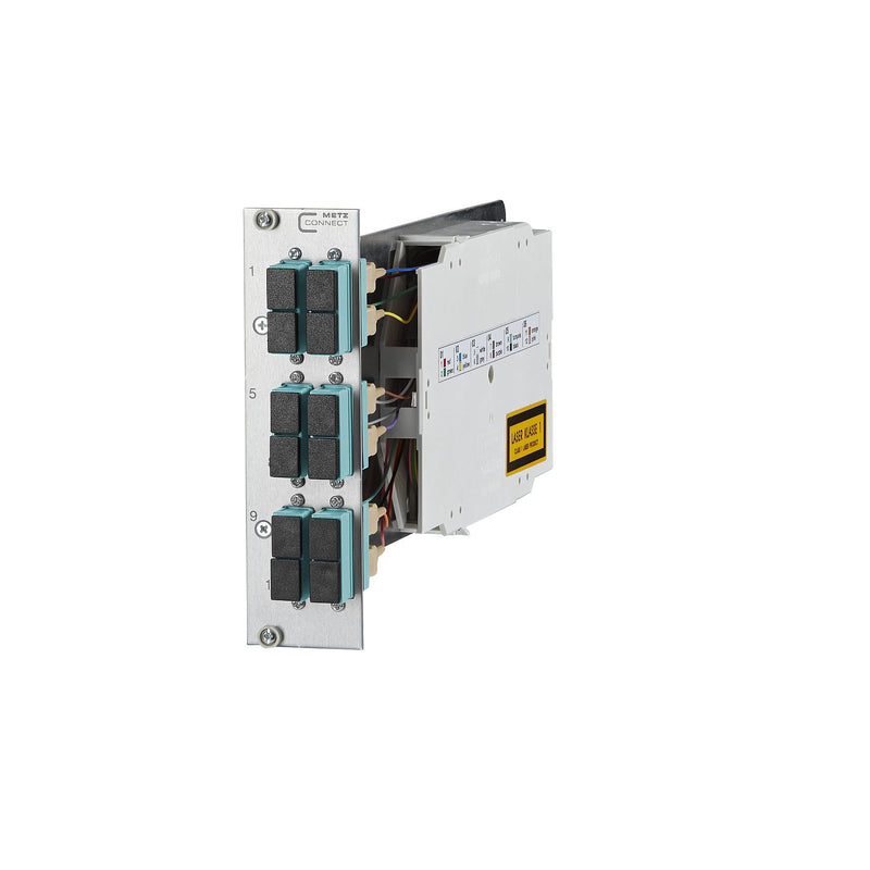 Metz Connect - Patchpanel LWL OpDAT CM 3HE/7TE 6xSC-D 1528S5BA061E OM3 12Pigt/6Kup/aqua