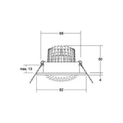 Brumberg Leuchten - Downlight/Strahler/Flutlicht LED-Einbaustrahler 230V 39180073