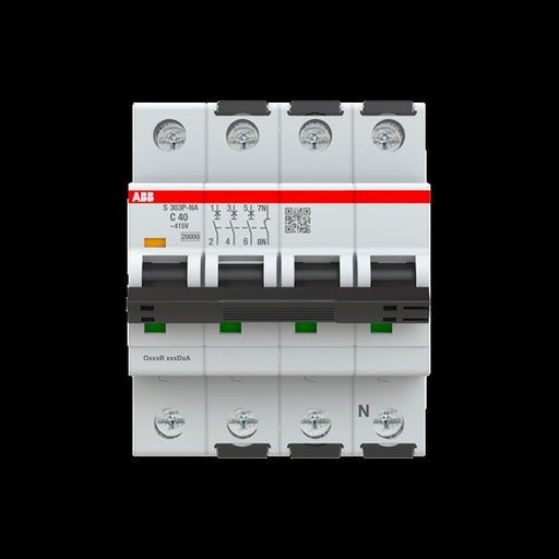 ABB Stotz S&J - Leitungsschutzschalter Sicherungsautomat S303P-C40NA 25kA, 40A, 3+NA