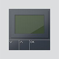 Siedle&Söhne - Funktionsmodul für Türkommunikation Display-Ruf-Modul DRM 612-02 AG anthrazitgrau