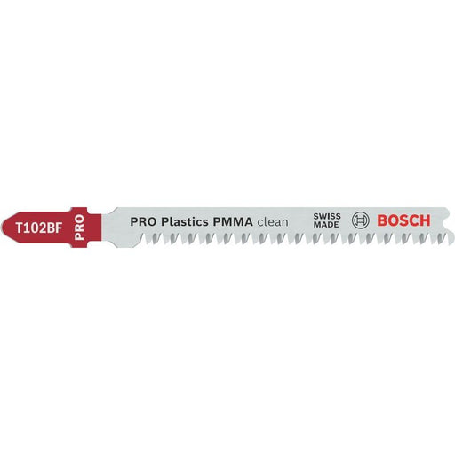 Bosch - Stichsägeblatt PRO Plastics PMMA clean 2608636781 T102BF