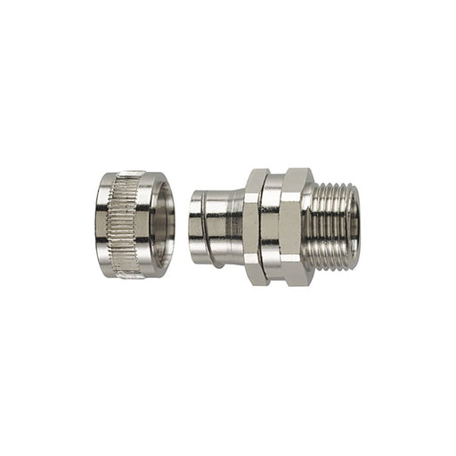HellermannTyton - Metall-Schutzschlauch-Verschraubung Verschraubung SC40-SM-M40 si − 2 Stück