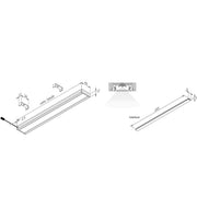 Hera - Decken-/Wandleuchte LED Top-Stick FK 61001844201 600mm dynam