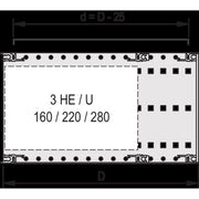 Schroff - Dach-/Bodenelement (Gehäuse/Schaltschrank) X-Abdeckblech EMC 24560051 (VE2) 84TE − 2 Packung