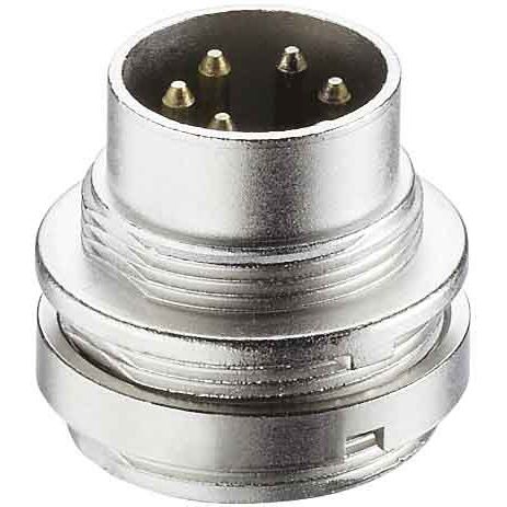 Lumberg Connect - Rundsteckverbinder, Einbau (ohne Leitung) Einbaustecker f.Frontmont. SFV60 6pol