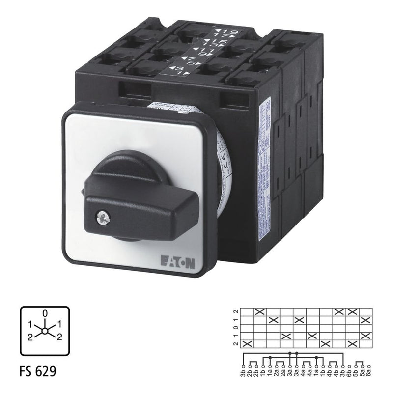 Eaton - Lastschalter Wende-Polumschalter T3 T3-5-71/E Einbau rastend