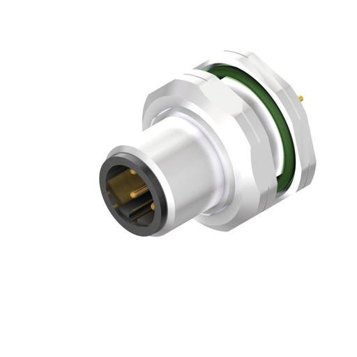 Weidmüller - Rundsteckverbinder, Einbau (PCB) Stecker SAIEM12SB4H5.5TLPG9 M12 − 10 Stück