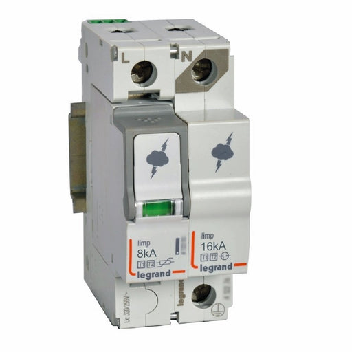 Legrand - Überspannungsableiter für Energietechnik/Stromversorgung Kombiableiter Legrand 412256 Typ 1+2, 1+1
