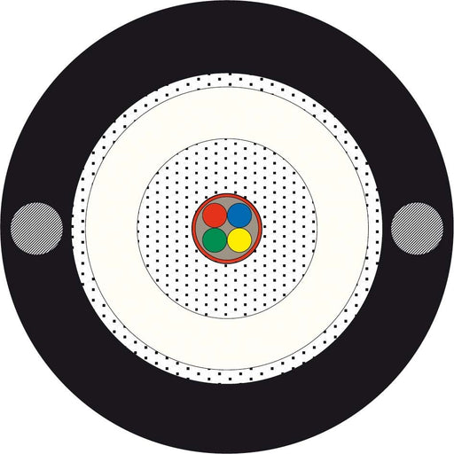 Idea Optical - LWL-Kabel FTTH-Kab I/A-(CT)Q(ZN)H2Y N9730B-Dca 4E9 G657A2 6,1mm − 4000 Meter