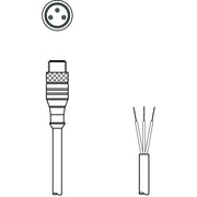 Leuze - Konfektioniertes Sensor-Aktor-Kabel Anschlussleitung KS U-M8-3A-P1-050