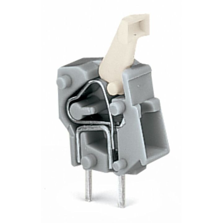 WAGO - Leiterplattenklemme Anreihbare Leiterplattenk. 257-747 Drücker,2,5mm²,hgn − 100 Stück