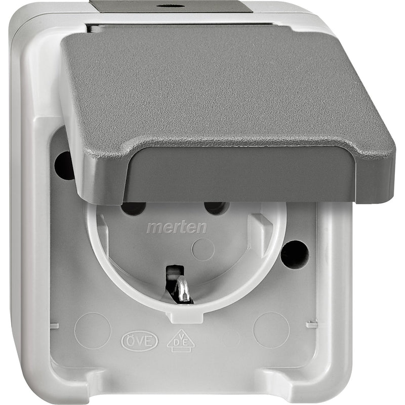 Merten - Steckdose SCHUKO-Steckdose MEG2400-8029 lichtgrau