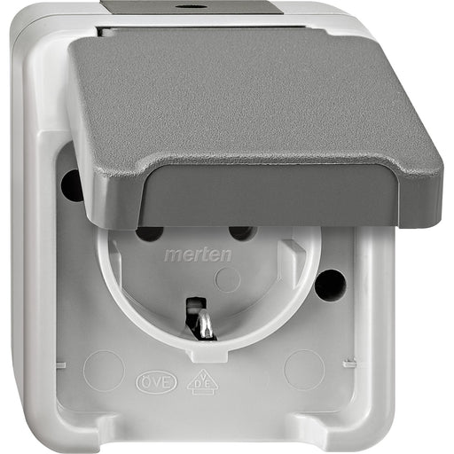 Merten - Steckdose SCHUKO-Steckdose MEG2400-8029 lichtgrau