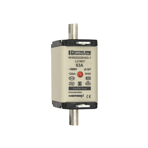 Mersen - Messersicherung Sicherungseinsatz NH Sond. NH00GG50V35-1 gG Gr.00 35A SGL KM − 3 Stück