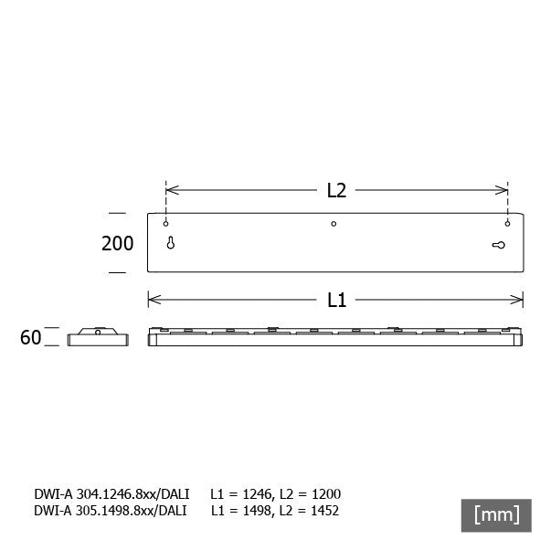 LTS Licht&Leuchten - Decken-/Wandleuchte LED-Deckenleuchte DWIA304.1246.830DAws 830, DALI, ws