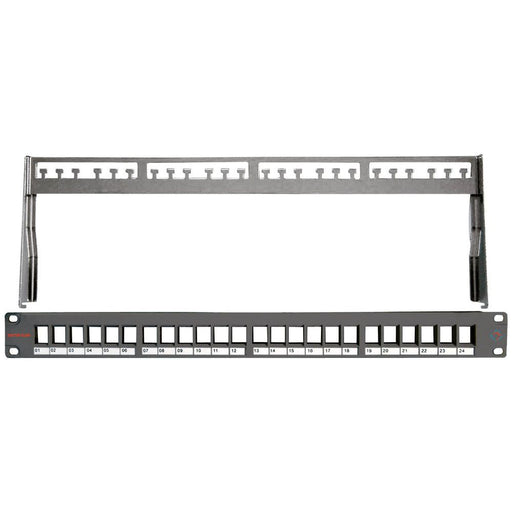 Dätwyler IT Infra - Patchpanel Kupfer PatchPanel KS 19Zoll leer 418019 f.24Module swRAL9005