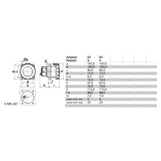 Bals Elektrotech - CEE-Anbausteckdose (IEC 60309) CEE-Anbausteckdose 130131