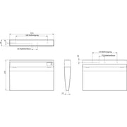 RP-Technik - Hinweisleuchte Sicherheitsleuchte KMMU411WL EB 1h, Wireless