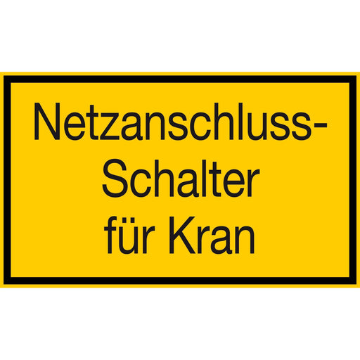 Schnürle - Kennzeichnungsmaterial Warnschild F93F2