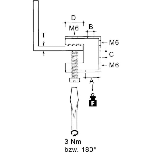 Niedax - Schraubklemme FH-107 − 100 Stück
