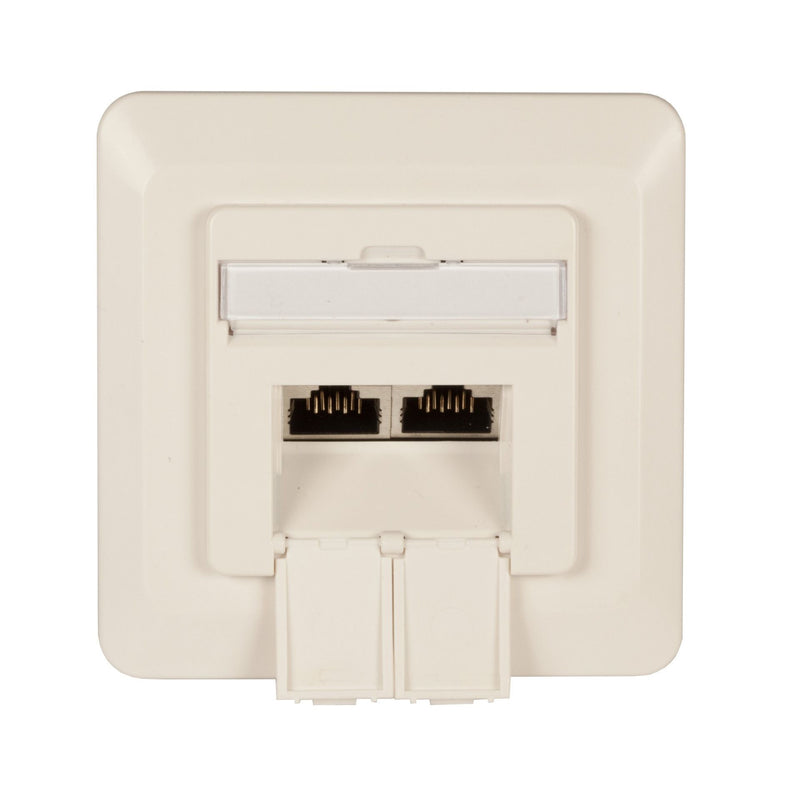EFB-Elektronik - Kommunikationsanschlussdose Kupfer Datendose ET-25211.1V1 2-Port UP Cat6 ob/un