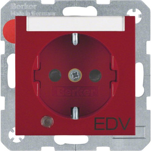 Berker - Steckdose SCHUKO-Steckdose rt matt 41101915 Kontroll-LED
