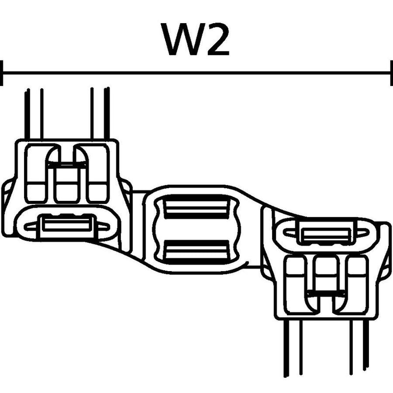 HellermannTyton - Kabelbinder Befestigungsbinder 156-04098 2-teilig − 125 Stück