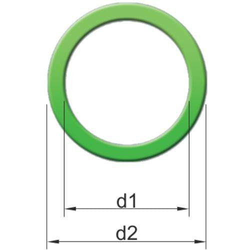 Stahl - Dichtring, flach Dichtring 111778 CMP-Dichtung weiss