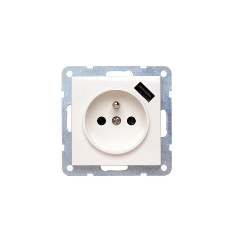 Peha - Elektronik-Gerät für Installationsschalterprogramme USB-Export-Steckdose B 6571.02 SI USB − 10 Stück