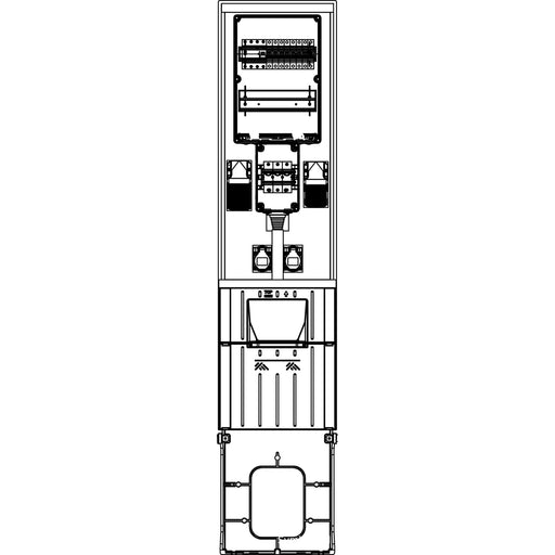 Elsta Mosdorfer - Installationskleinverteiler MV Säule 308 D035 0/0/2/2 MV70P308.35D.N0022 TN