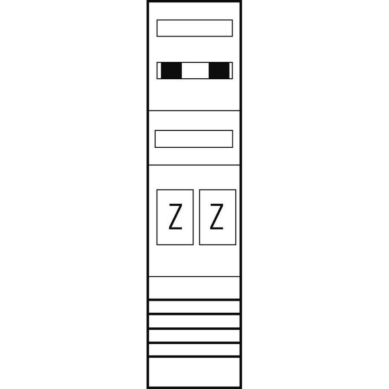 ABN - Zählerfeld Zählerplatz EZ17420 eHZ 2Z