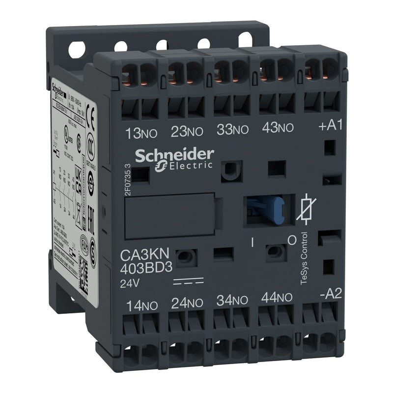 Schneider Electric - Hilfsschütz, Relais Hilfsschütz CA3KN403BD3 4S 24VDC