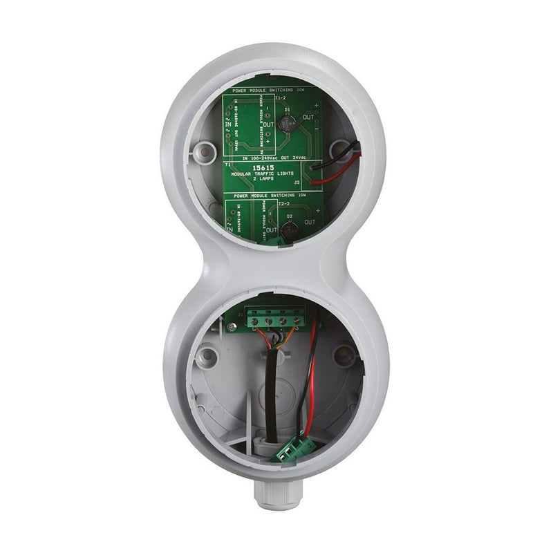Grothe - Signalsäulenelement, Anschlussmodul Basis-Ampelmodul AMP 8906 2LE 12-24VAC/DC