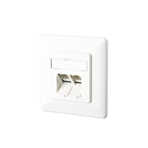 Metz Connect - Kommunikationsanschlussdose Kupfer Anschlussdose C6A UP 130C381002-I 2xRJ45,UP,rws − 10 Stück