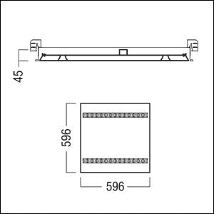 Zumtobel Group - Decken - /Wandleuchte Refurbishment Kit LEFEB3/14 #42189998 840