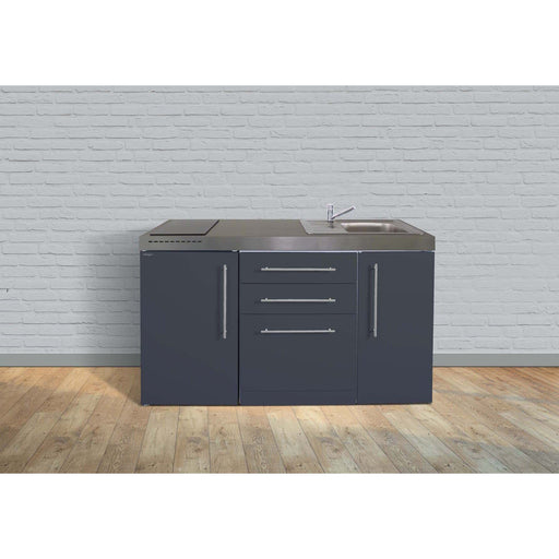 Stengel - Mini-Küche Miniküche Premiumline MPGSSG150GSGKFliBre Schiefergrau