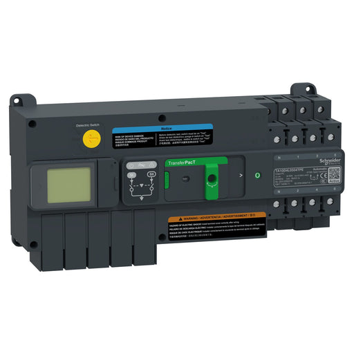 Schneider Electric - Lastschalter Netzumschaltung autom. TA10D4L0504TPE 50A 4P LCD 400VAC
