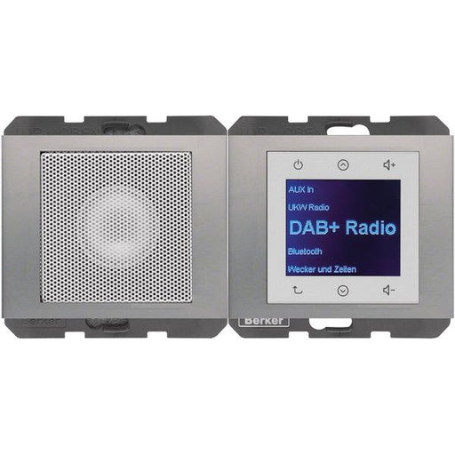 Berker - Elektronik-Gerät für Installationsschalterprogramme Radio mit Lautspr. DAB+ K. 29807004 x edelst