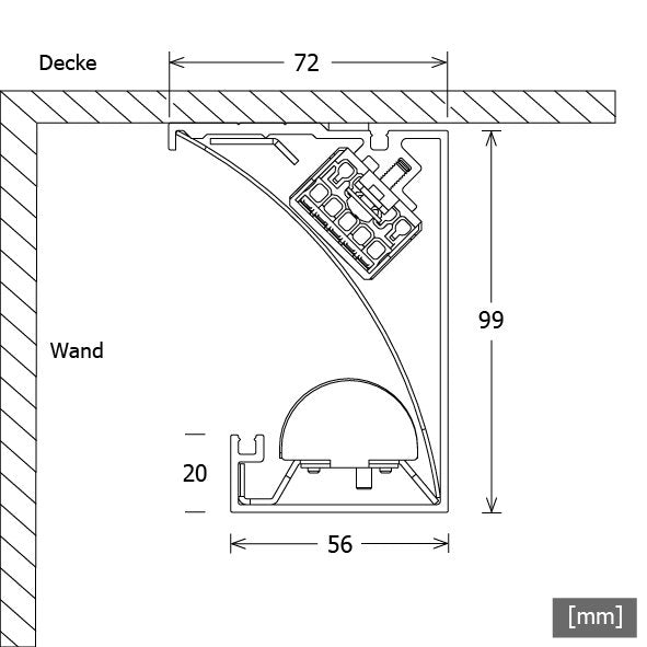 LTS Licht&Leuchten - Decken-/Wandleuchte LED-Lichtvoute IDL 70.2527.3000 si 2700K silber